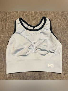 Kari Traa Ness Sports Bra - Light blue / navy trim